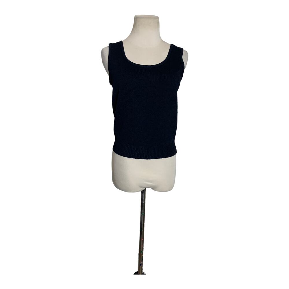 St. John black knit tank top size Small - Picture 9 of 9